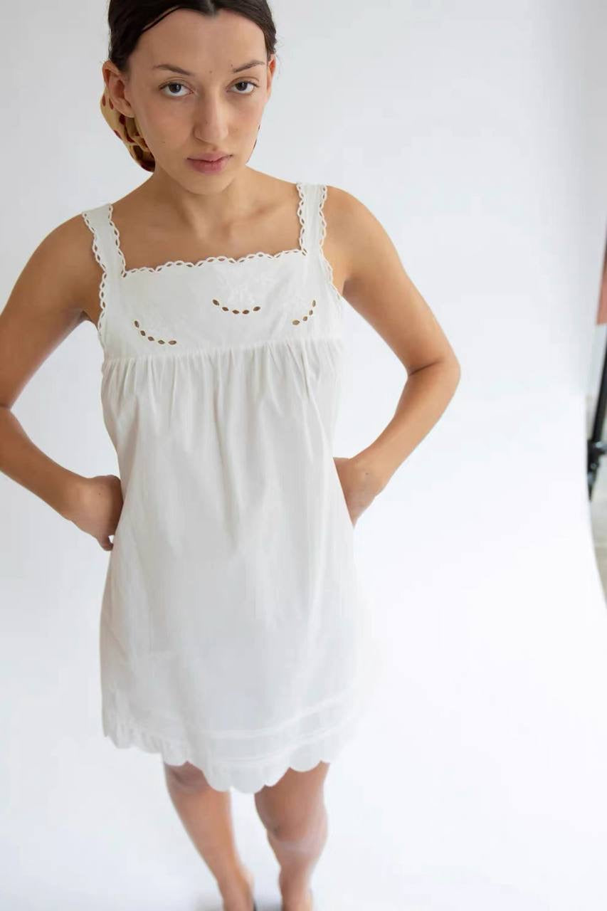 TG Kirsten Babydoll Cotton Shift Mini Dress