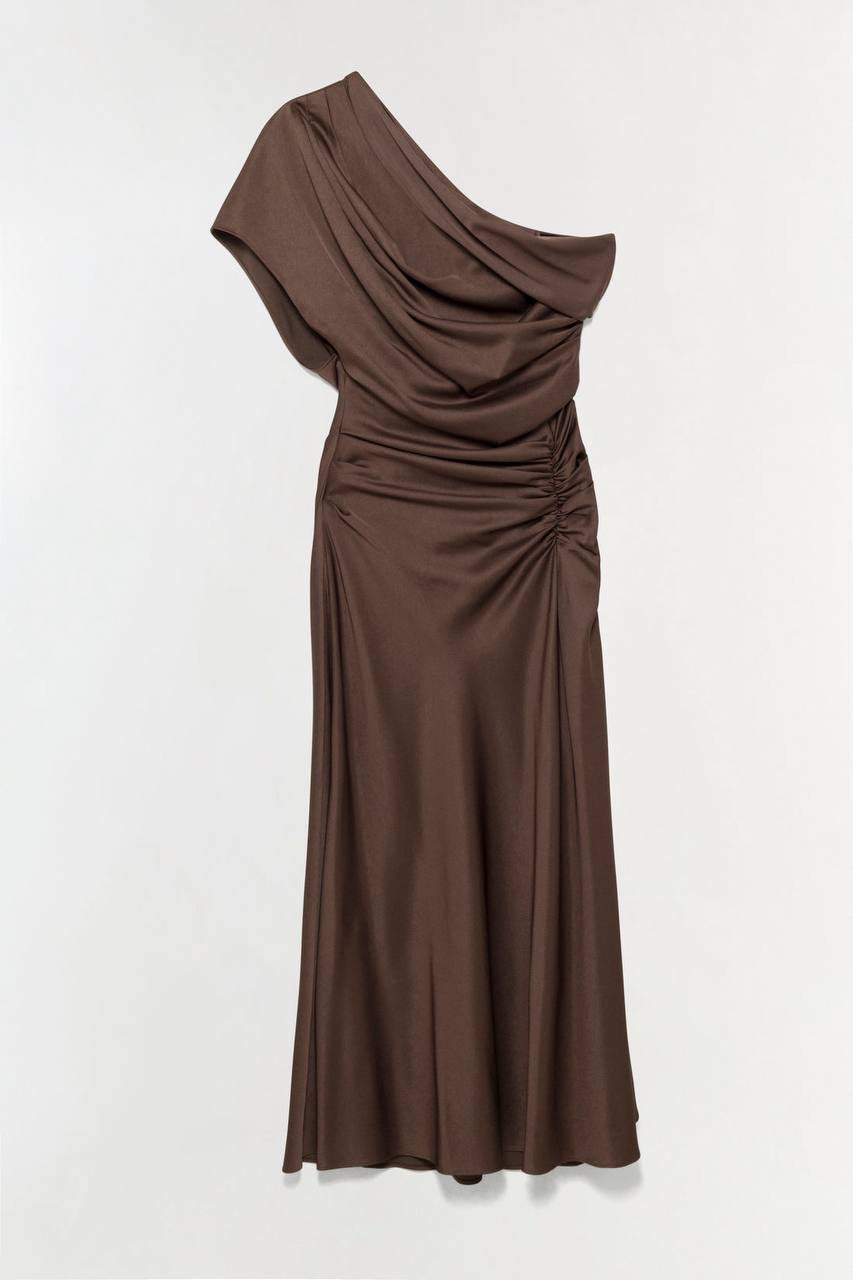 SK Joanna Satin Midi Dress
