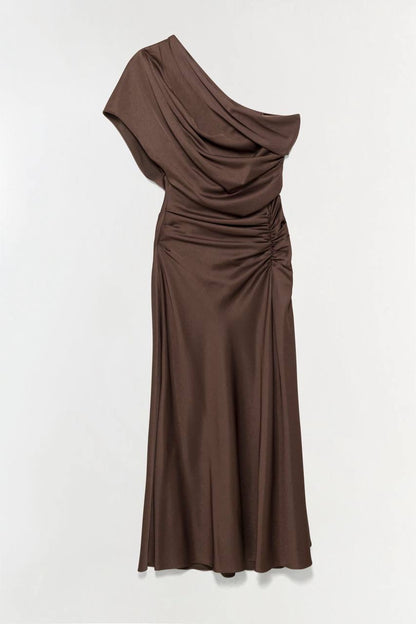 SK Joanna Satin Midi Dress