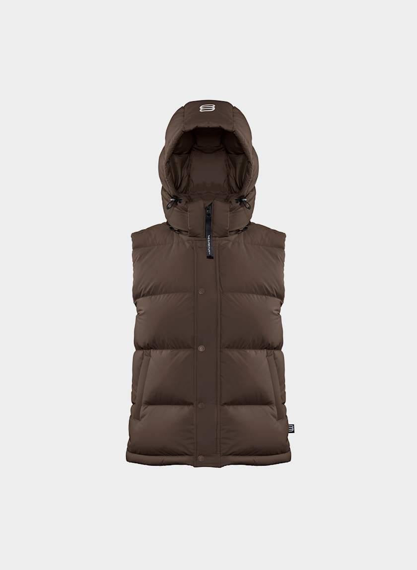 8 Colors! ARZ The Super Puff Down-filled Sleeveless Vest (removable hood)