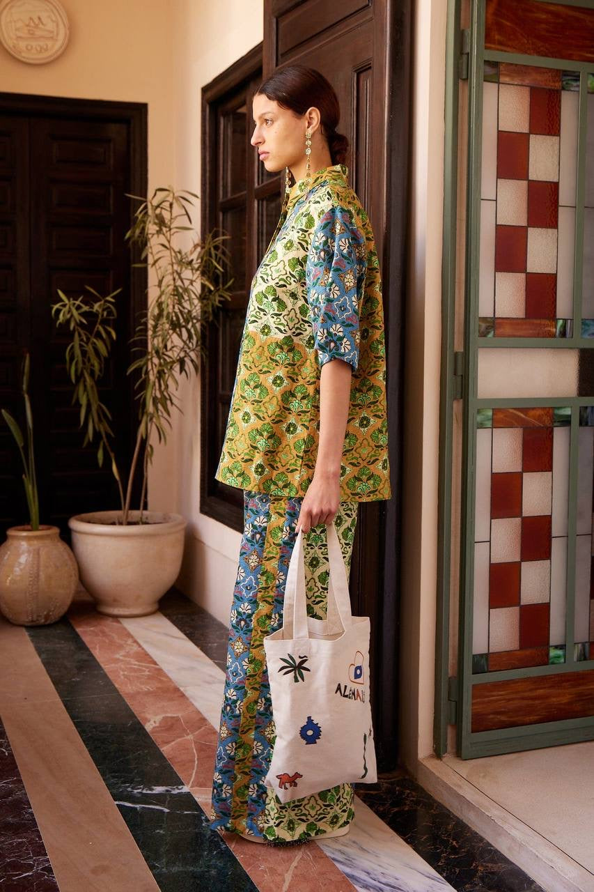 ALM Ali Spliced Shirt | Pants | Linen Set