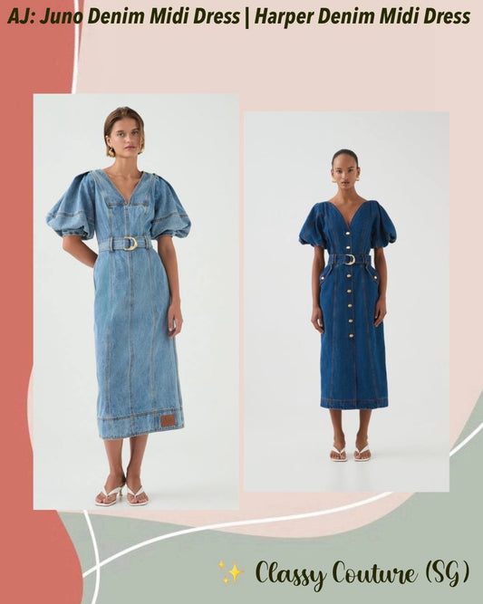 AJ Juno Denim Midi Dress | Harper Denim Midi Dress