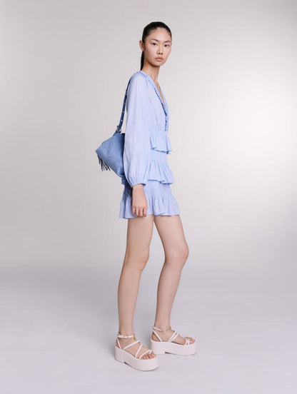 MJ Roulitana Tiered Ruffle Mini Dress