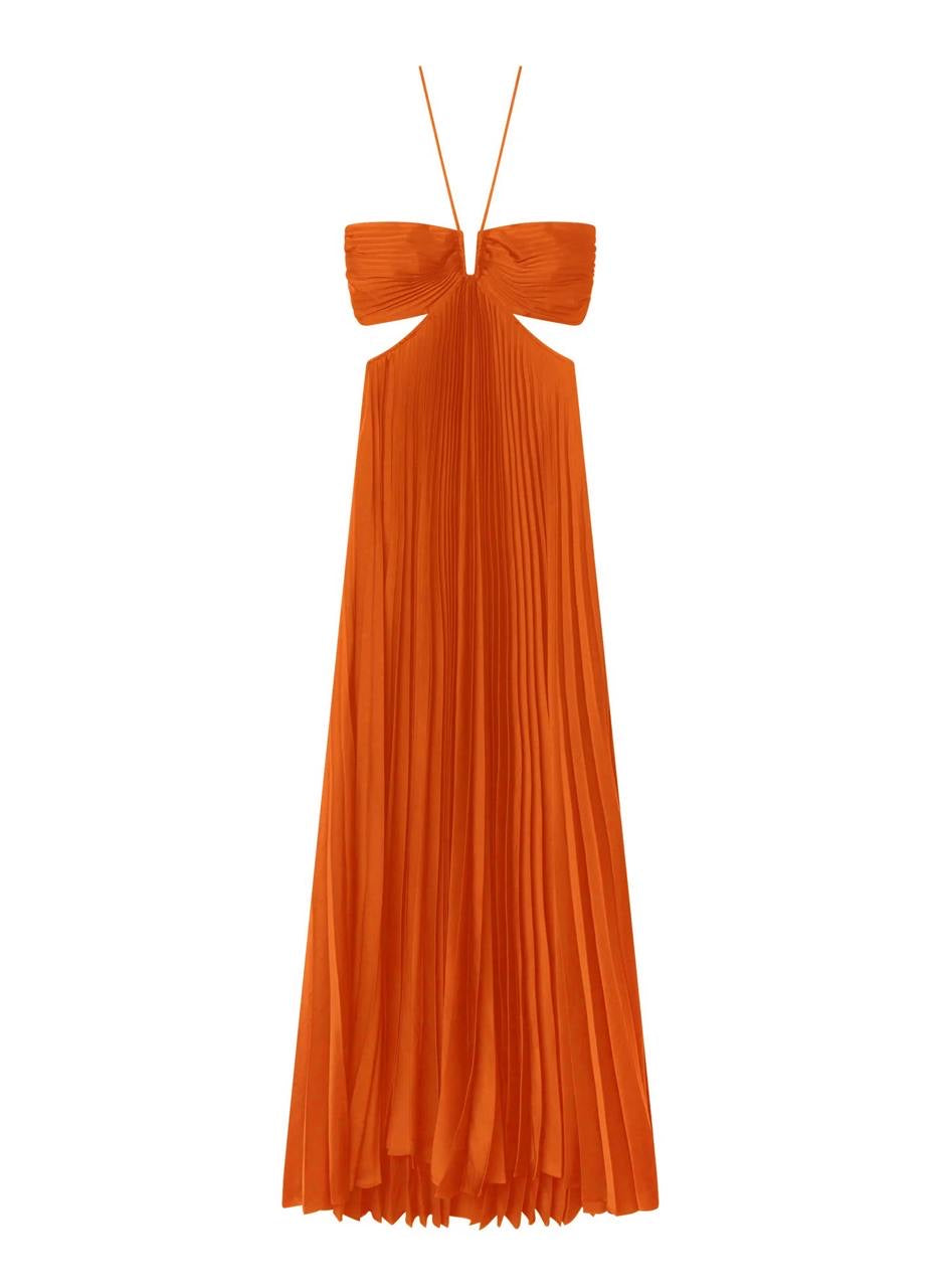 (PART 2/2) 8 Colors! ALC Moira Satin Pleated Maxi Dress