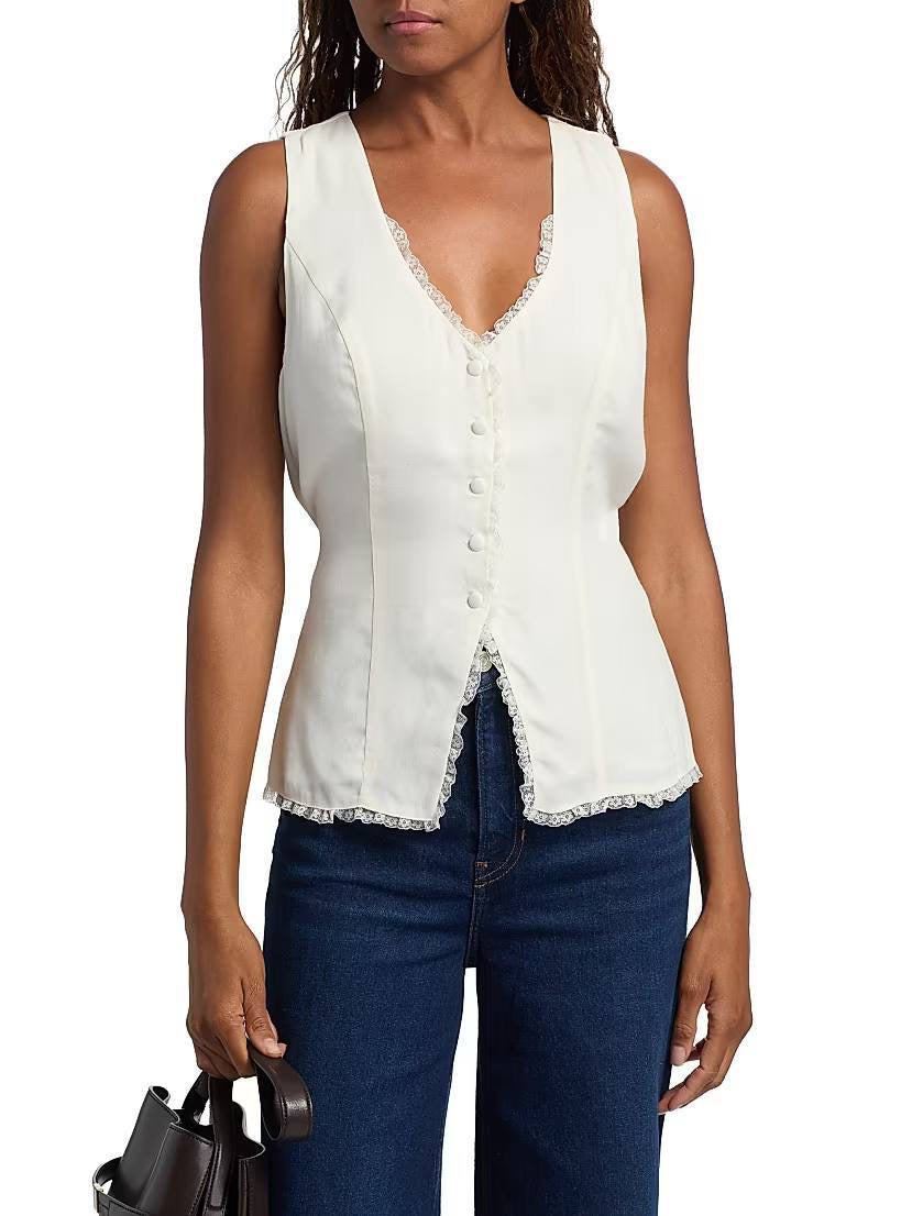 Ref Skylar Viscose-Blend Vest Top