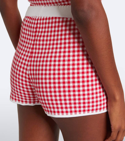 PSE Micah Halter Top | Cardigan | Pants | Shorts | Dress | Viscose-blend Red/white Gingham Check Set