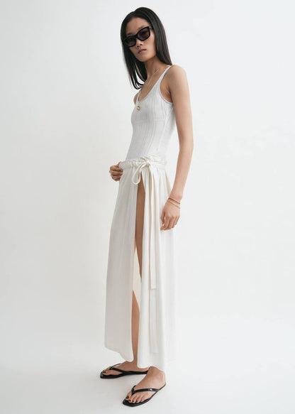 TOT Cotton Shirt | Pant | Wrap Midi Skirt | Set