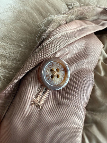 MC Marne Mixed Media Down Jacket with Removable Fur-trimmed Hood