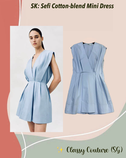 SK Sefi Cotton-blend Mini Dress