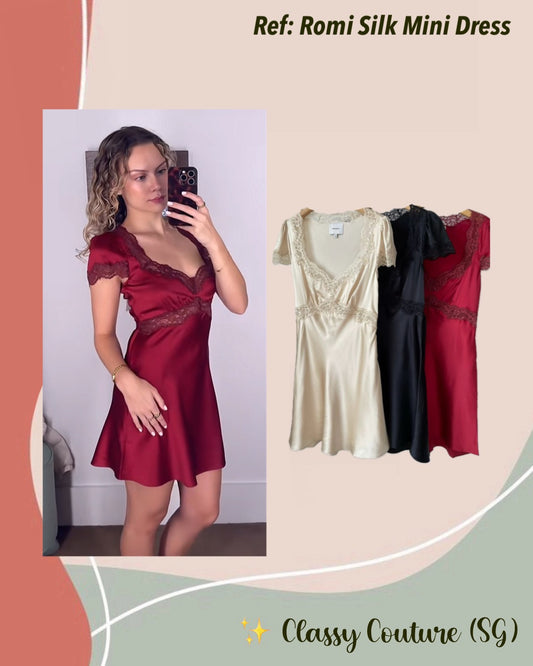 Ref Romi Silk Mini Dress