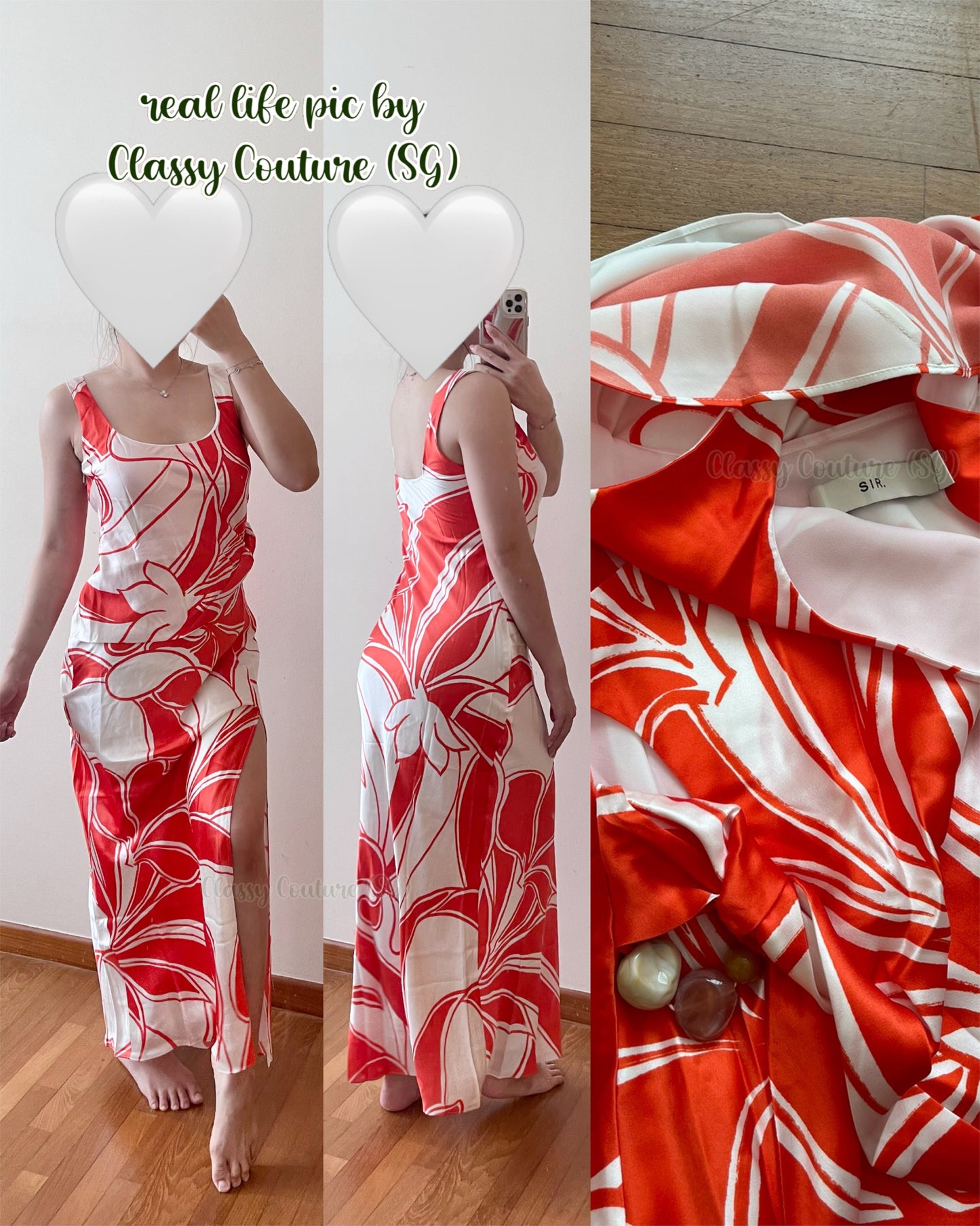 SALE! STL Ramona Silk Twist Bias Midi Maxi Dress in Mariposa Lily