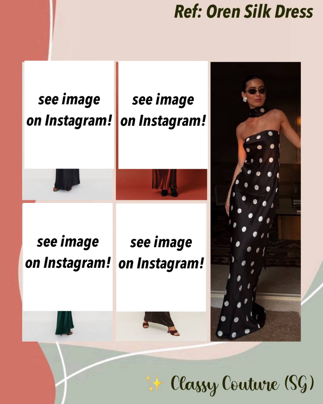 Ref Oren Strapless Silk Maxi Dress with Scarf