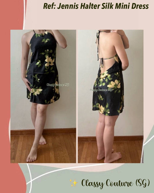 Ref Jennis Halter Silk Mini Dress in Mood For Love