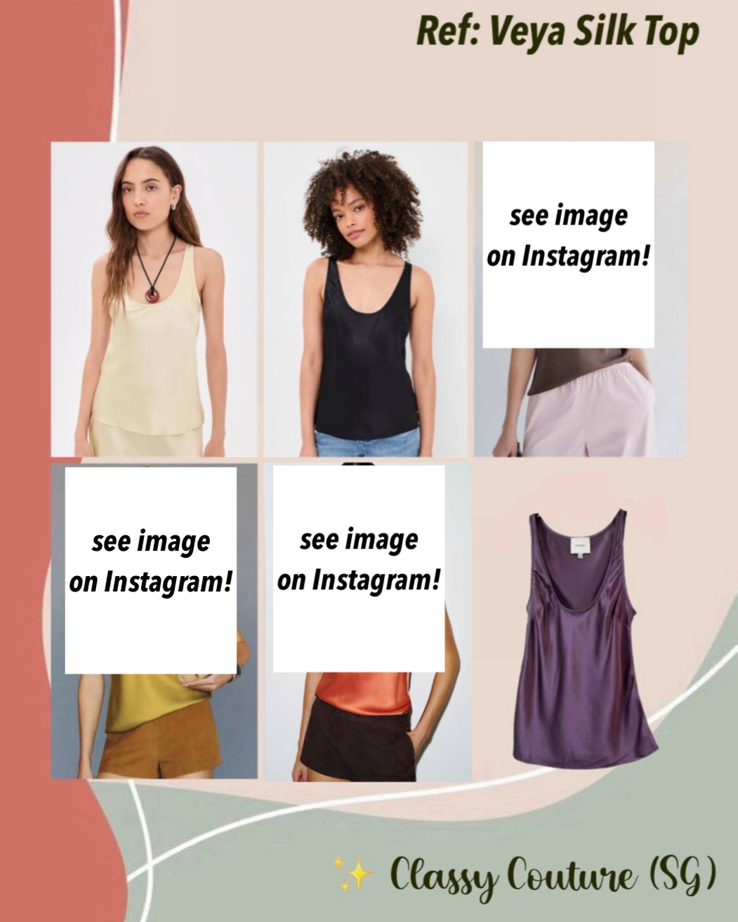 Ref Veya Silk Scoop Neck Top