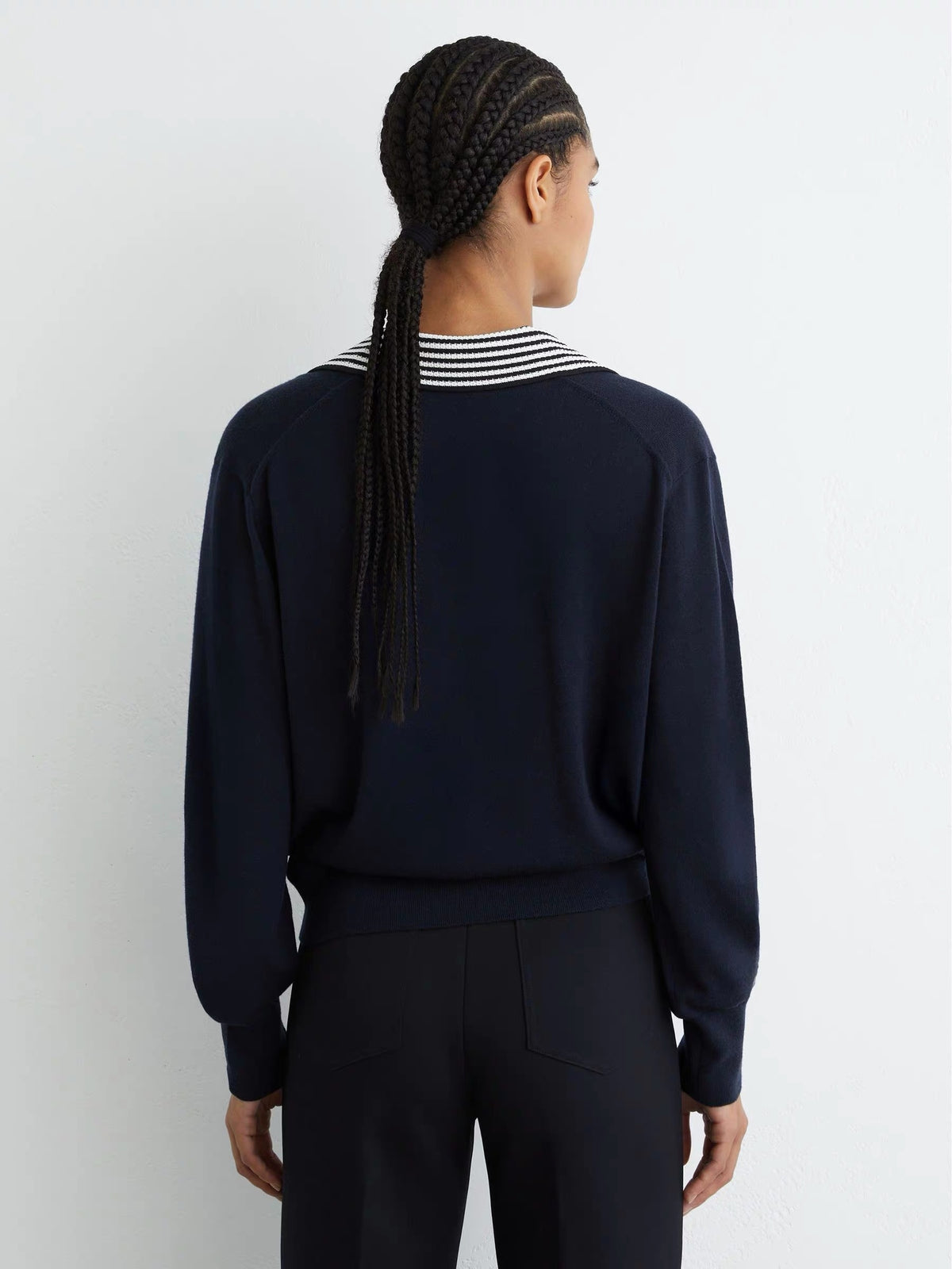 RS Neva Wool Open-Collar Short-Sleeve Polo Shirt