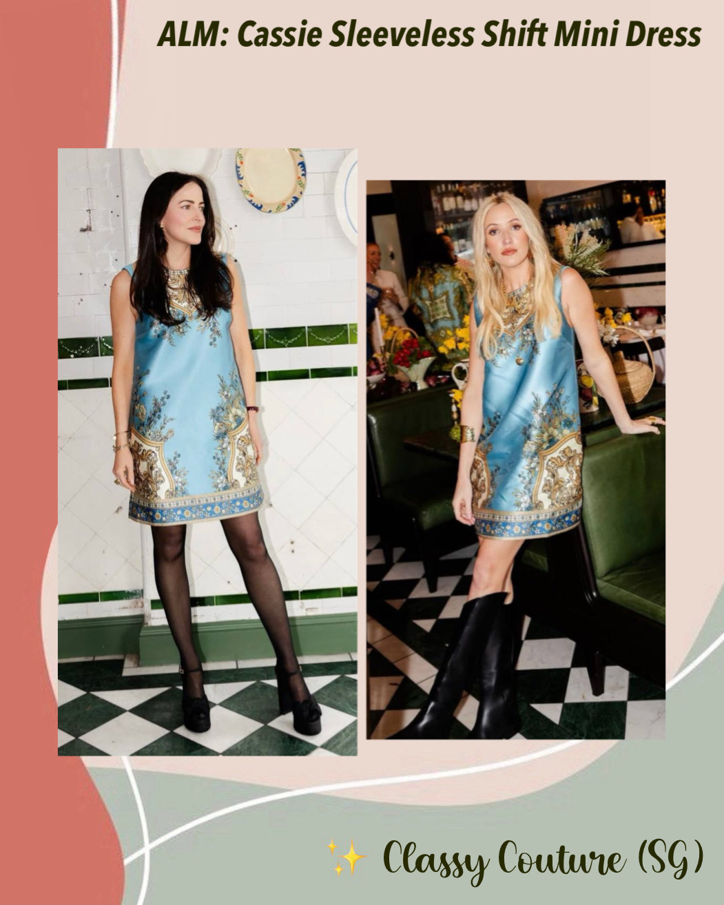 ALM Cassie Sleeveless Shift Mini Dress