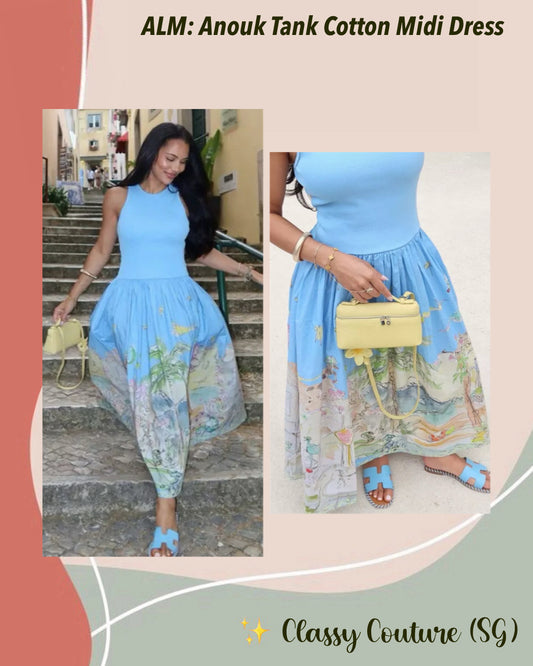 ALM Anouk Tank Cotton Midi Dress