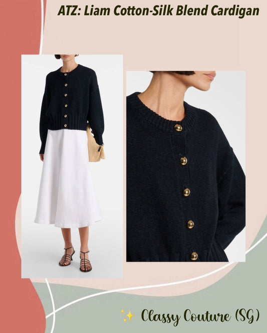 ATZ Liam Cotton-Silk Blend Sweater Cardigan