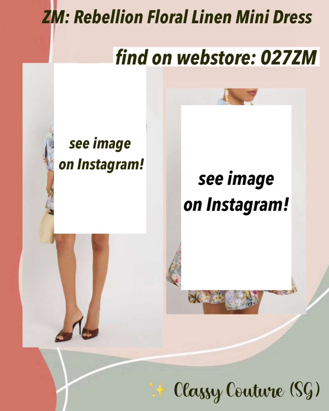 027ZM Floral Linen Mini Dress