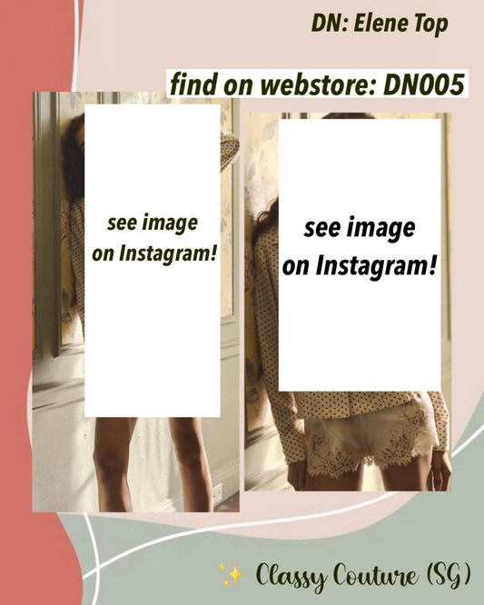 DN005 Silk-viscose Polka Dot Long Sleeve Top