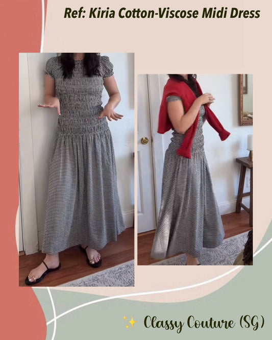 Ref Kiria Cotton Viscose Midi Dress