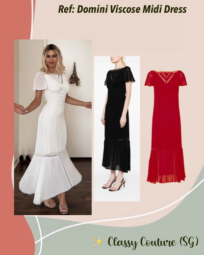 Ref Domini Viscose Midi Dress