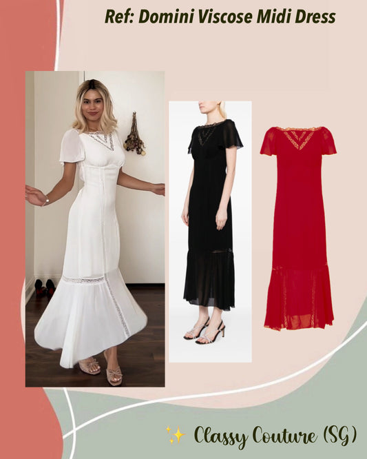 Ref Domini Viscose Midi Dress
