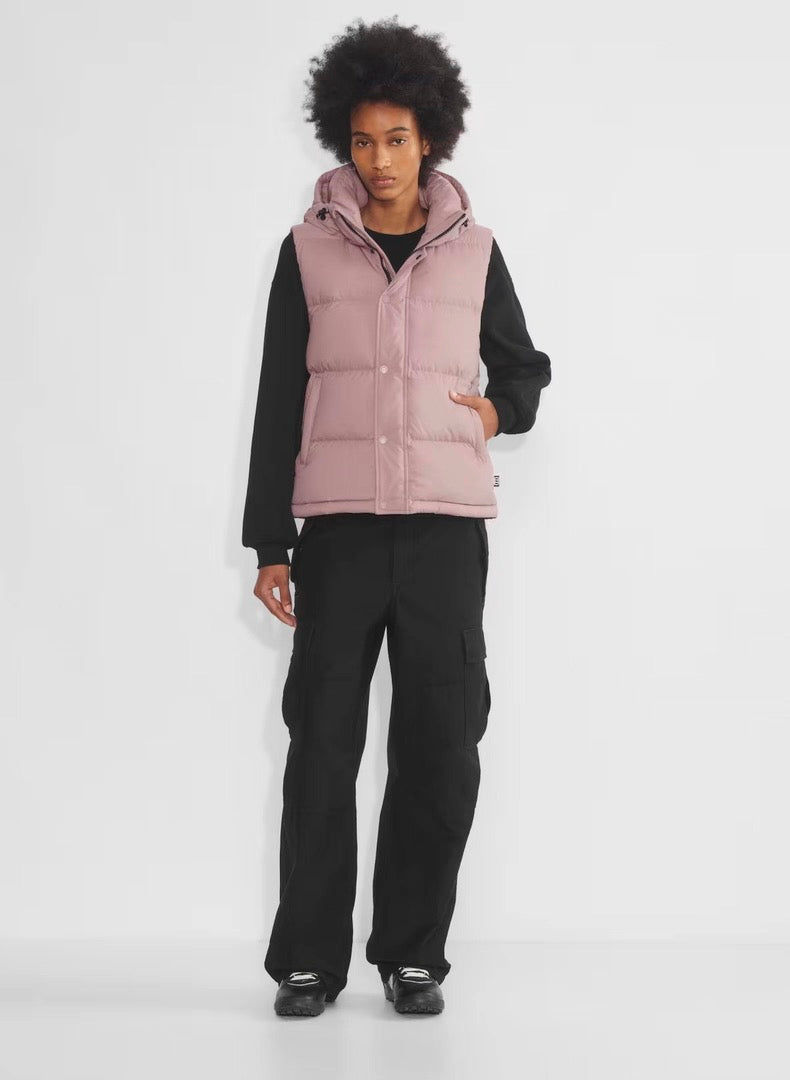 8 Colors! ARZ The Super Puff Down-filled Sleeveless Vest (removable hood)