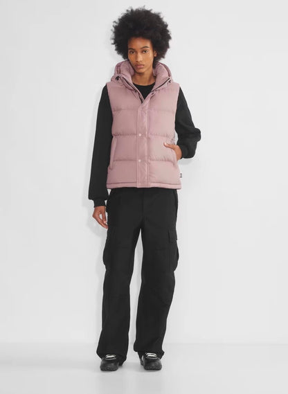 8 Colors! ARZ The Super Puff Down-filled Sleeveless Vest (removable hood)