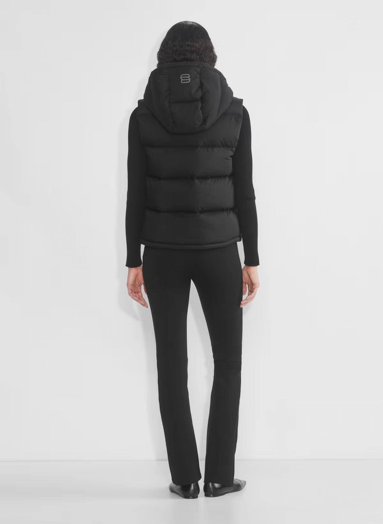 8 Colors! ARZ The Super Puff Down-filled Sleeveless Vest (removable hood)