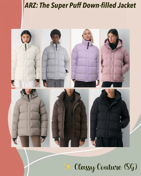 7 Colors! ARZ The Super Puff Down-filled Jacket