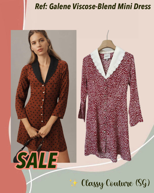 SALE! Ref Galene Viscose-Blend Mini Dress