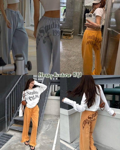 AC Cotton Logo Printed Sweatpants