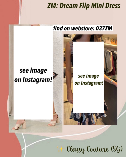 037ZM Postcard Ruffle Mini Dress