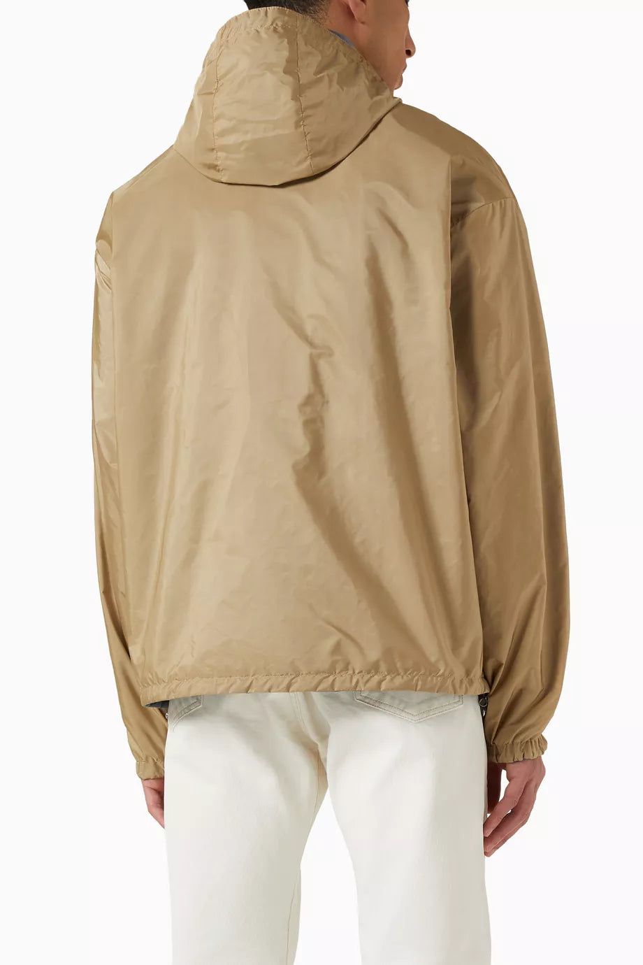 Men’s Reversible Re-Nylon Jacket in Camel/Blue