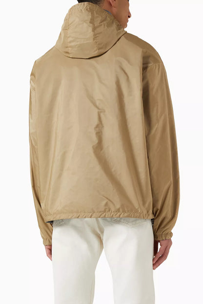 Men’s Reversible Re-Nylon Jacket in Camel/Blue