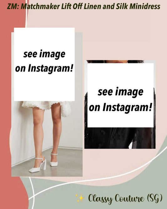 013ZM Matchmaker Lift Off Linen and Silk Minidress