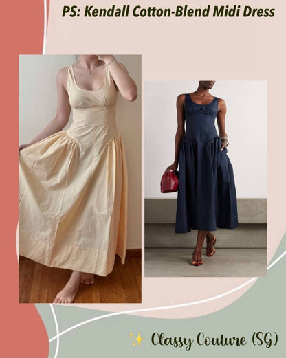 PS Kendall Cotton-Blend Midi Dress