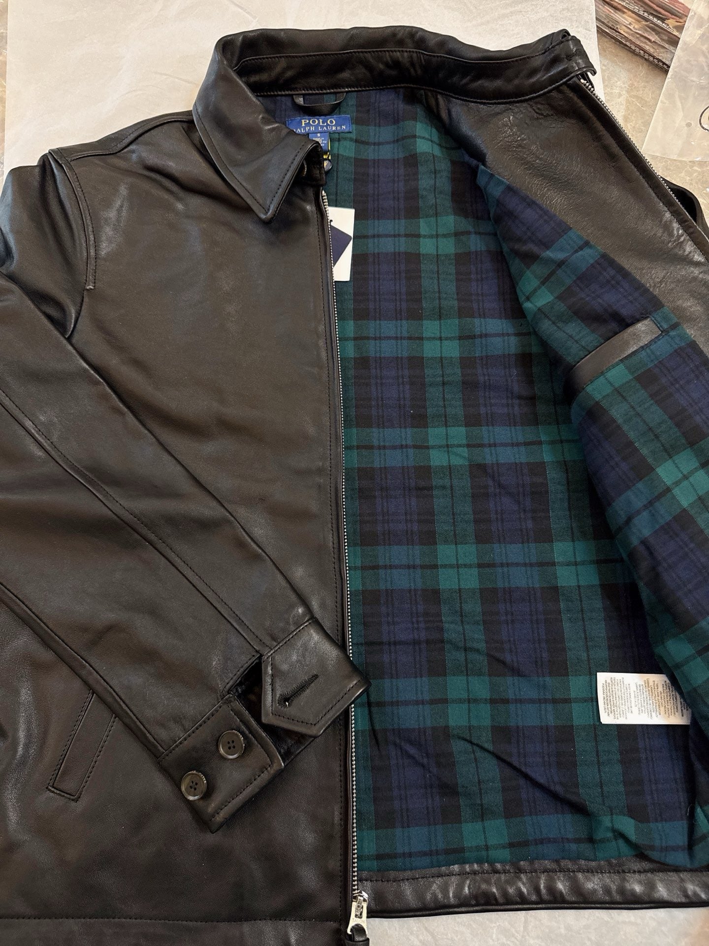 RL Men’s / Unisex The Bayville Lambskin Leather Jacket
