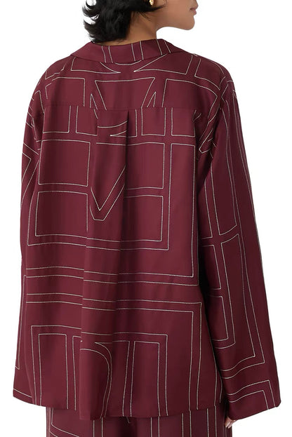 7 Colors! Tot Monogram Silk PJ Shirt Top | Shorts | Pants | Embroidered Set