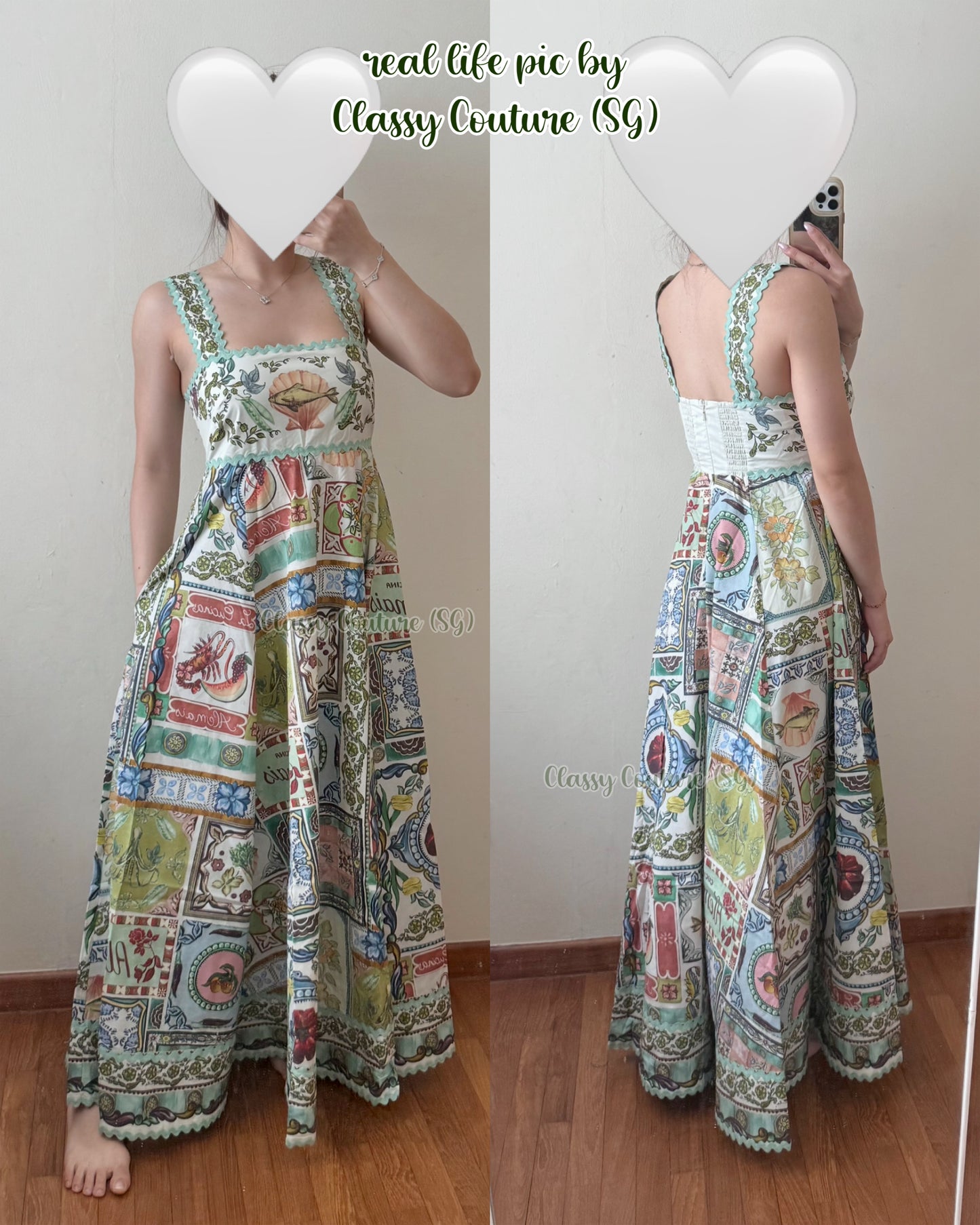 ALM Tommasina Cotton Summer Midi Dress Sundress