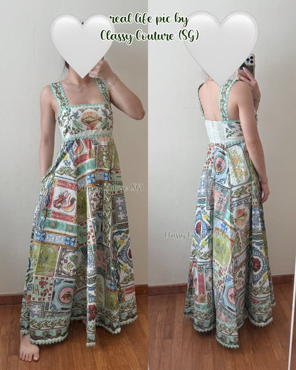 ALM Tommasina Cotton Summer Midi Dress Sundress