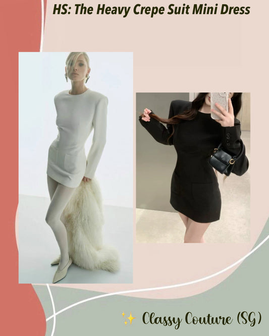 HS The Heavy Crepe Suit Mini Dress