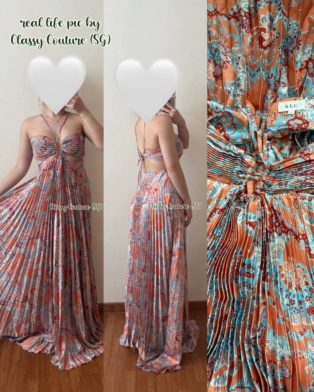 (PART 1/2) 8 Colors! ALC Moira Halter Bustier Maxi Dress