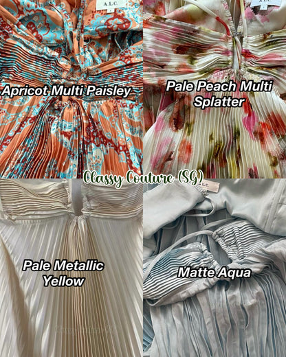 (PART 1/2) 8 Colors! ALC Moira Halter Bustier Maxi Dress