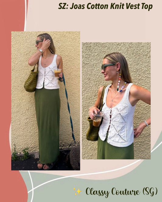 SZ Joas Cotton Knit Sleeveless Vest Top