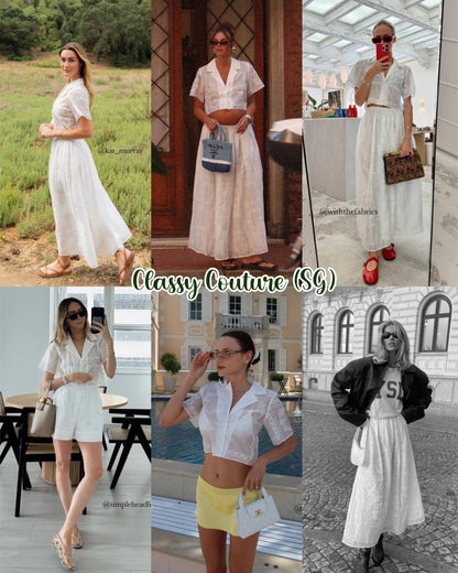 RESTOCKED! HS Handkerchief Camp Shirt | Midi Skirt | Set