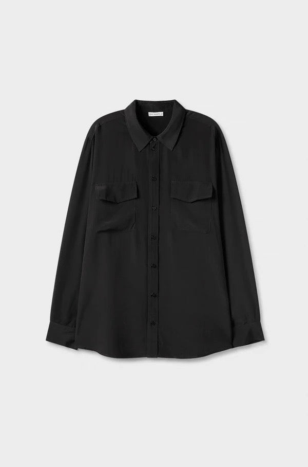 SL Long Sleeve Boyfriend Silk Shirt