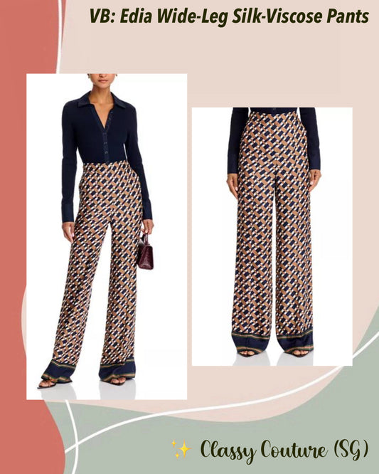 VB Edia Wide-Leg Silk-Viscose Pants