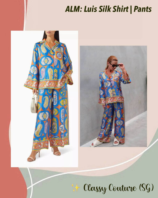 ALM Luis Silk Shirt | Pants | Set